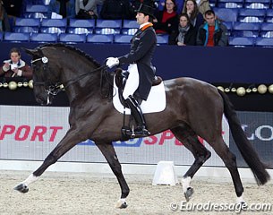 Tommie Visser and Vingino at the 2013 CDI Mechelen :: Photo © Astrid Appels