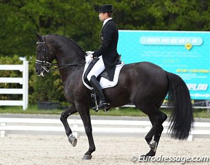 Edward Gal and Voice on their Grand Prix debut at the 2013 CDI Roosendaal :: Photo © Astrid Appels
