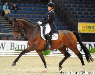 Isabell Werth and El Santo were the runners-up in the Grand Prix Kur CDI-W