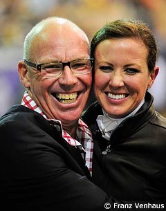 Roger Fitzhardinge and Australia's number one Grand Prix rider of the moment, Lyndal Oatley, at the 2013 CDI Sydney :: Photo © Franz Venhaus