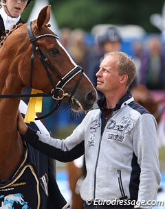 Ingo Pape with his 2013 World Champion mare Scara Boa :: Photo © Astrid Appels