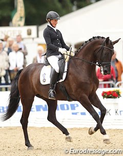 Anne Svanberg and Diva at the 2013 World Championships for young dressage horses :: Photo © Astrid Appels