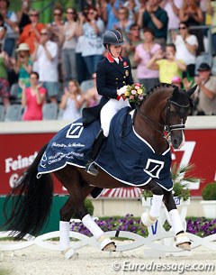 Charlotte Dujardin and Valegro win the Aachen Grand Championship at the 2014 CDIO Aachen :: Photo © Astrid Appels