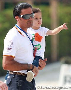 Jose Antonio Garcia Mena with his daughter