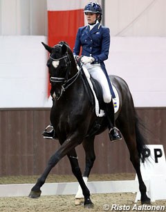 Victoria Appleyard and Sir Willy at the 2014 CDI Addington :: Photo © Risto Aaltonen