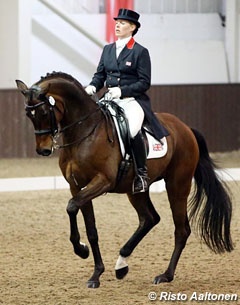 Fiona Bigwood and Sir Donato at the 2014 CDI Addington :: Photo © Risto Aaltonen