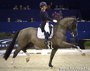 Charlotte Dujardin and Valegro at the 2014 CDI-W Amsterdam :: Photo © Anniek van Schaik
