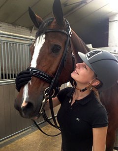 Antonia Arl and her new junior rider's horse, Equestricons Ziggy (by Riverman)