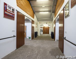 The stable corridor, lots of room, air and light in the barn building