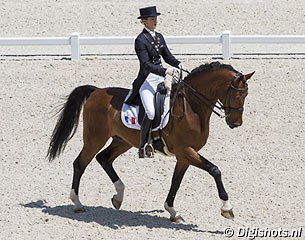 Alizee Froment and Ehrendorf at the 2014 CDI Caen WEG Test Event :: Photo © Leanjo de Koster
