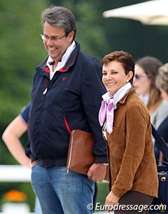 FEI Dressage committee members Thomas Baur and Maribel Alonso at the 2014 CDI Compiegne :: Photo © Astrid Appels