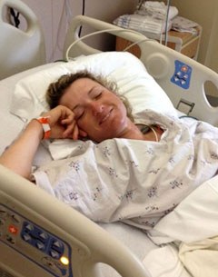 Silva Martin conscious and smiling in her room at the Delray Medical Center on Friday 7 March 2014. Get well soon!