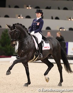 Beata Stremler and Rubicon D at the 2014 CDI-W 's Hertogenbosch :: Photo © Astrid Appels