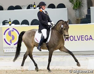 Lisanne Zoutendijk and Champ of Class at the 2014 CDI Drachten :: Photo © Digishots.nl
