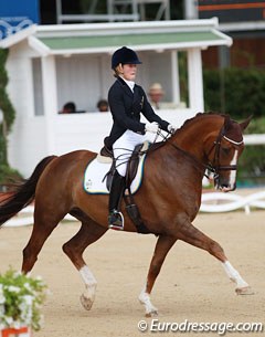 Emelie Aldenfalk and Winton at the 2014 European Junior Riders Championships :: Photo © Astrid Appels