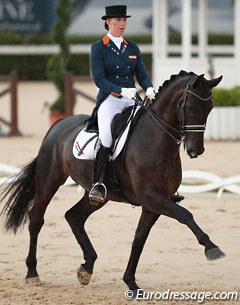 Stephanie Kooijman and Winston at the 2014 European Young Riders Championships in Arezzo, Italy :: Photo © Astrid Appels