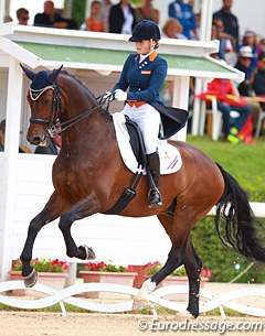 Lotte Meulendijks and Tom Tom Go at the 2014 European Junior Riders Championships in Arezzo :: Photo © Astrid Appels