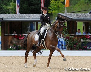 Victoria Max-Theurer and Blind Date at the gorgeous international dressage show, 2014 CDI Fritzens :: Photo © Astrid Appels