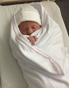 Newborn baby Annalisa Tomlinson