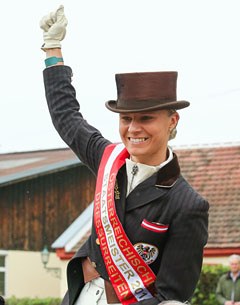 Victoria Max-Theurer wins her 12th Grand Prix Champion's title at the 2014 Austrian Dressage Championships :: Photo © Andreas Schnitzlhuber