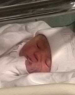 Newborn baby boy, Brent van Lieren
