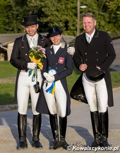 The Polish Grand Prix delegation in Kaposvar: Mateusz Cichon, Aleksandra Szulc, Tomasz Kowalski
