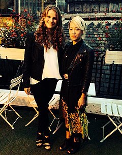 Alexandra Hellings with Mary Wing To - Knightsbridge, London