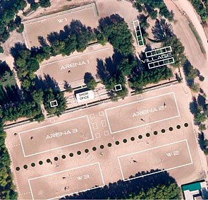 The outdoor arenas at the Club de Campo Villa de Madrid