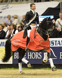 The Netherlands’ Edward Gal steered Undercover to victory in the opening leg of the World Cup Dressage 2014/2015 Western European League at Odense in Denmark :: Photo © Annette Boe Ostergaard