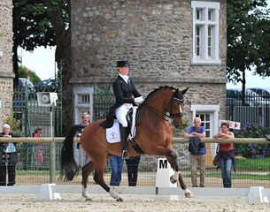Joyce Lenaerts and Show Boy at the 2014 CDI Pompadour