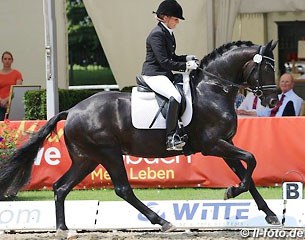 Katrin Burger and Santo Dottore at the 2014 Oldenburg Regional Championships in Rastede :: Photo © LL-foto