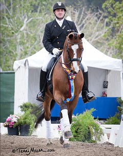 Brian Hafner and Lombardo win the GP Kur at the 2014 CDI-W San Juan Capistrano :: Photo © Terri Miller