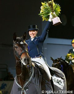 Inessa Merkulova and Mister X win the 2014 CDI-W Tallinn :: Photo © Kulli Tedre