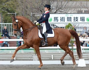 Yuko Kitai and Golden Coin, undefeated in Japan since 2009 (Photo © Japan Equestrian Federation)