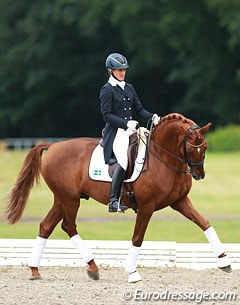 Anna Svanberg on Hermes, a former World Young Horse Championship finalist