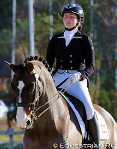 Spanish-Russian junior Catalyna Makhmudova-Petrenko on Alandro at the 2014 CDIO Vidauban :: Photo © E. Shtatnova, equestrian.ru