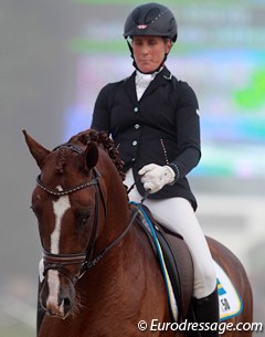 Swedish Anna Svanberg has ridden 8 different horses over the past 10 years at Verden. Belisko (by Belissimo) is one of two she qualified this year