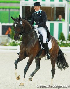 Janette Bouman and V Power at the 2014 World Equestrian Games :: Photo © Astrid Appels
