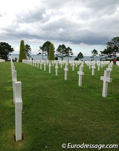 Cemetary with view on Omaha Beach