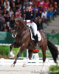 Charlotte Dujardin and Valegro at the 2014 World Equestrian Games :: Photo © Astrid Appels