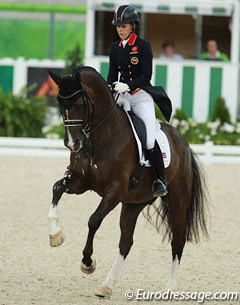 Charlotte Dujardin and Valegro at the 2014 World Equestrian Games :: Photo © Astrid Appels