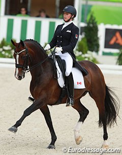 Megan Lane and Caravella at the 2014 World Equestrian Games :: Photo © Astrid Appels