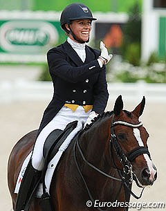 Megan Lane and Caravella at the 2014 World Equestrian Games :: Photo © Astrid Appels
