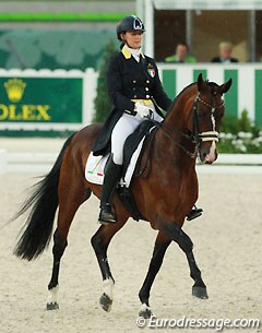 Federica Scolari on Beldonwelt at the 2014 World Equestrian Games :: Photo © Astrid Appels