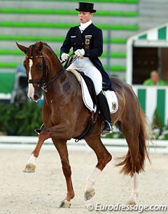 Isabell Werth and Bella Rose at the 2014 World Equestrian Games :: Photo © Astrid Appels