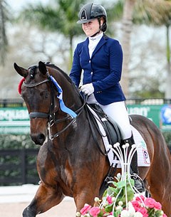 Barbara Davis and Rotano swept the junior division at the 2014 Florida International Youth Riders Championships in Wellington :: Photo © Sue Stickle