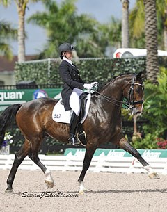 Alexandra Duncan and Vitall at the 2014 CDI Wellington :: Photo © Sue Stickle