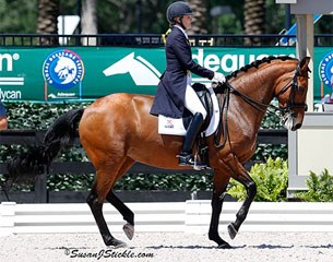 Ashley Holzer and Tiva Nana at the 2014 CDI Wellington :: Photo © Sue Stickle
