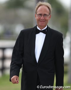 Swedish dressage trainer and judge Bo Jena at the 2014 CDIO Wellington :: Photo © Astrid Appels