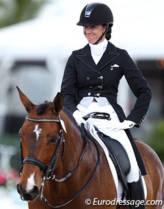 Irish Sonia Zugel on the Belgian warmblood Ungaro (by Weltmeyer II x Wendekreis)
